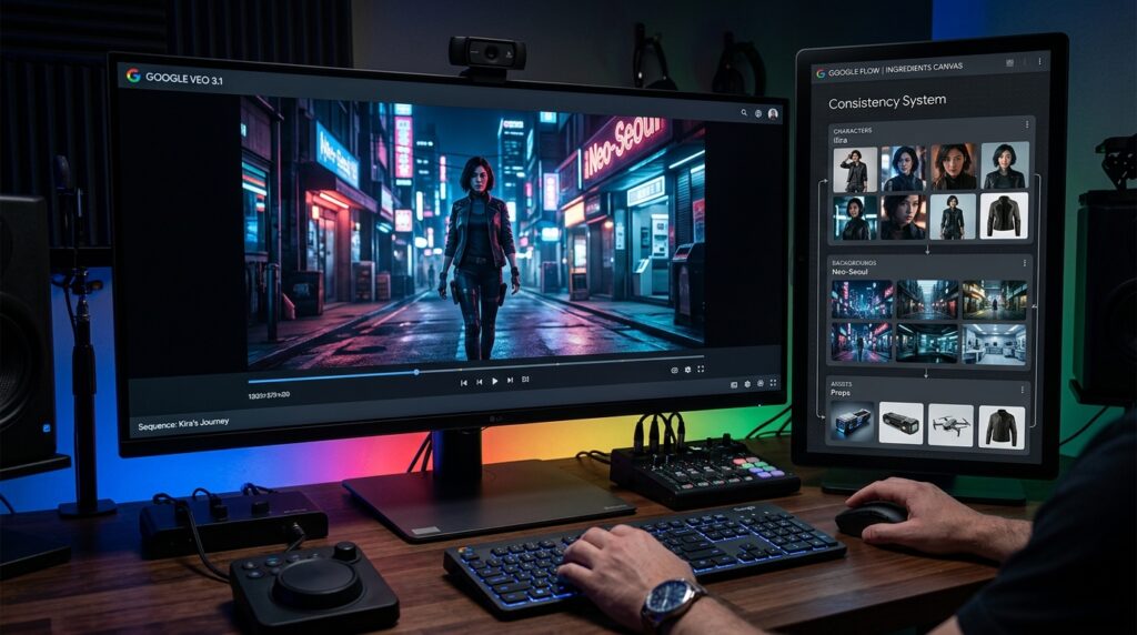 Google Flow Ingredients 시스템으로 영상 일관성 유지하는 방법