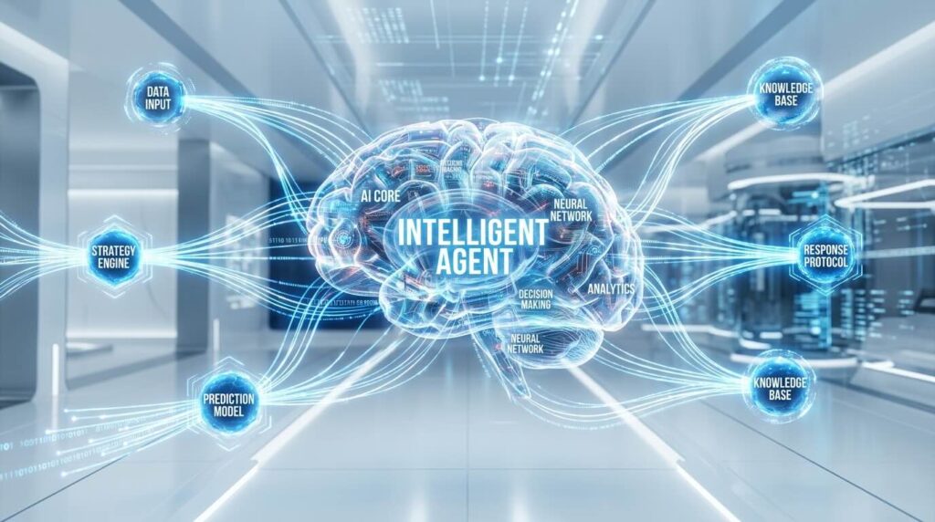 Visual representation of the Google Opal intelligent agent choosing the best AI model for image generation